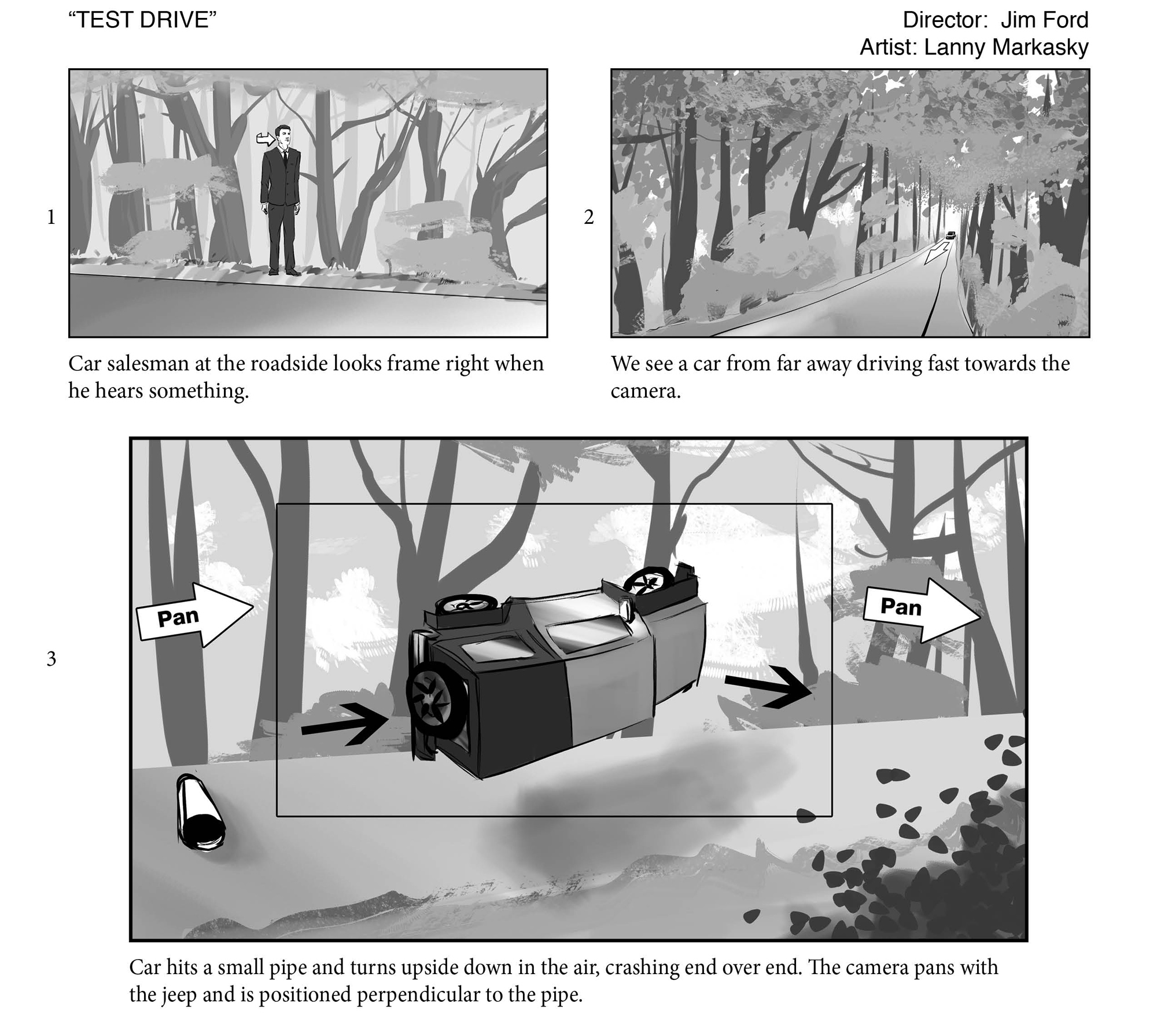 Test Drive: Storyboard
